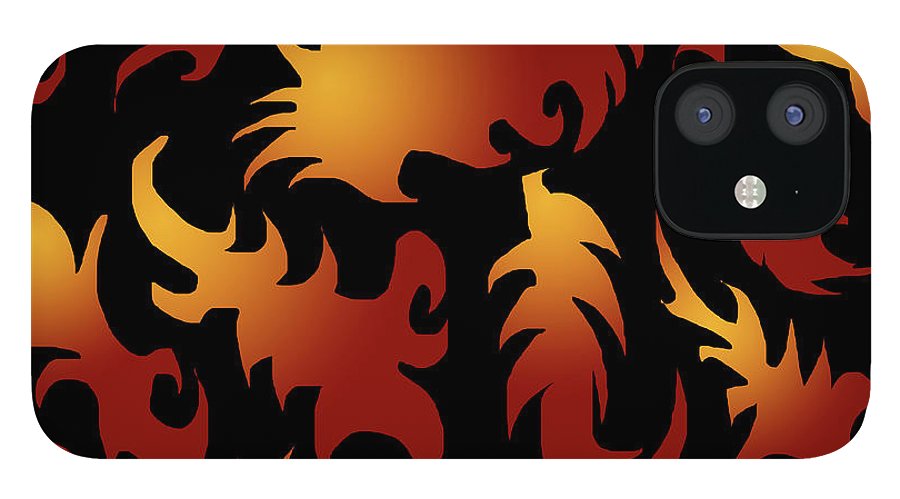 Abstract Flames Pattern - Phone Case