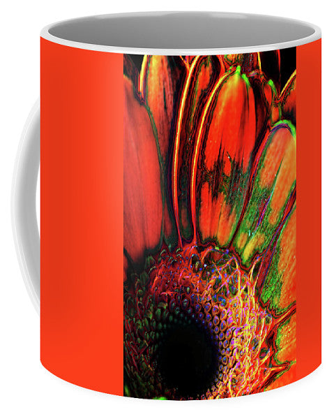 Abstract Orange Daisy - Mug