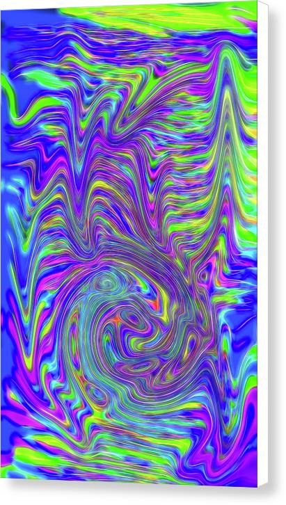 Abstract With Blue - Canvas Print