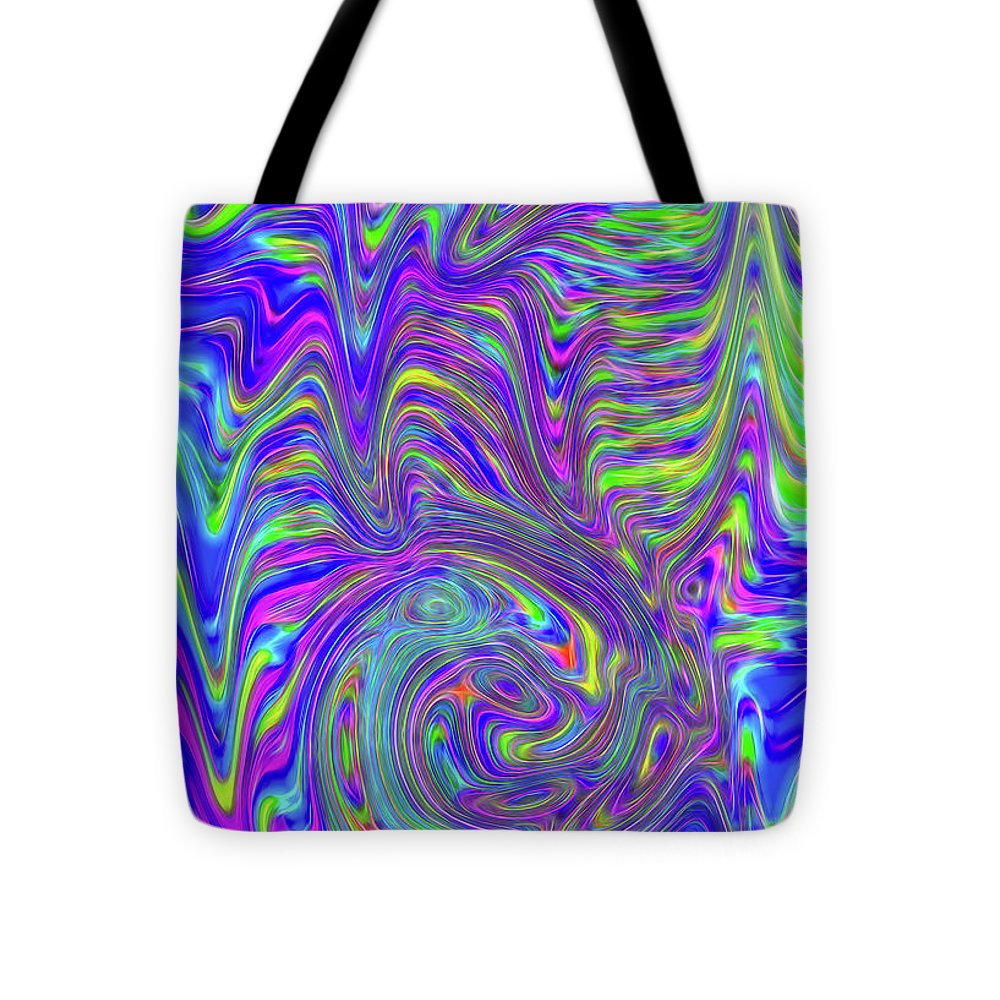 Abstract With Blue - Tote Bag