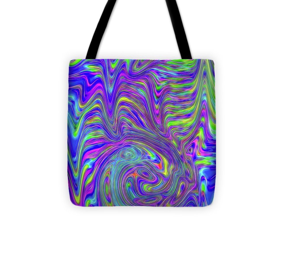 Abstract With Blue - Tote Bag
