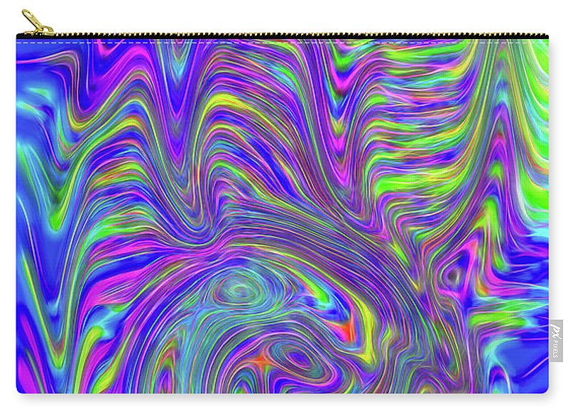 Abstract With Blue - Carry-All Pouch