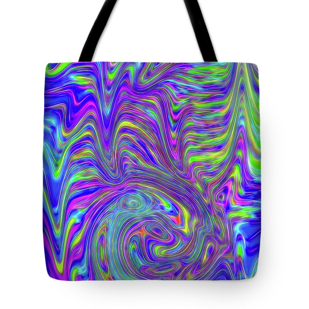 Abstract With Blue - Tote Bag