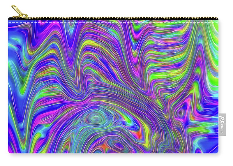 Abstract With Blue - Carry-All Pouch