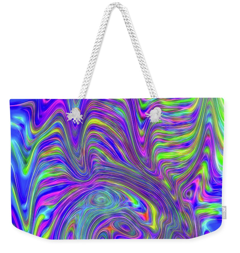 Abstract With Blue - Weekender Tote Bag