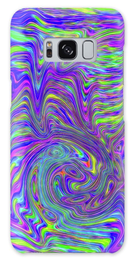 Abstract With Blue - Phone Case