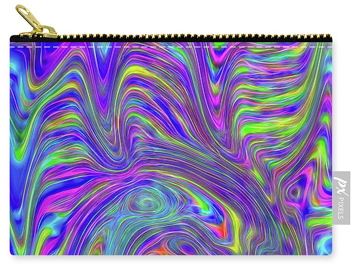 Abstract With Blue - Carry-All Pouch