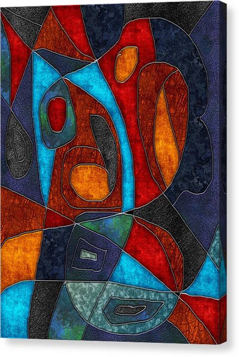 Abstract With Heart - Canvas Print