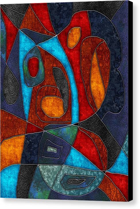Abstract With Heart - Canvas Print