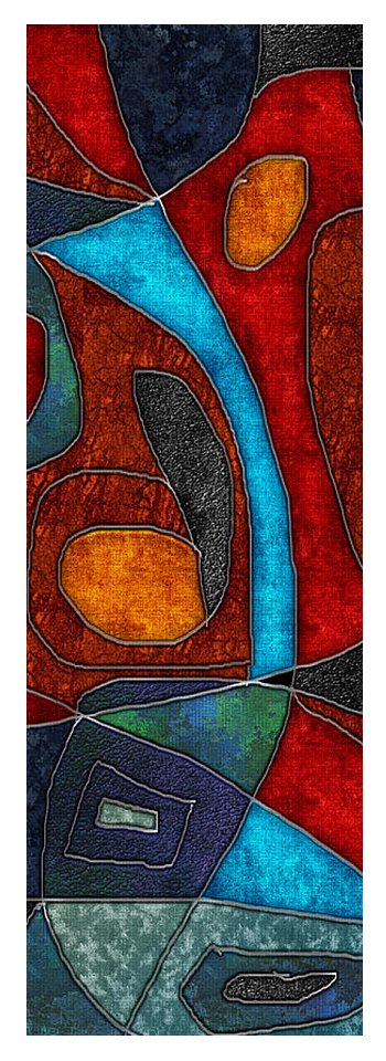 Abstract With Heart - Yoga Mat