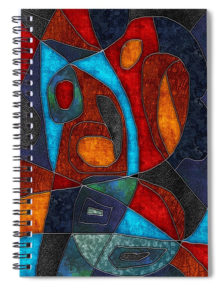 Abstract With Heart - Spiral Notebook