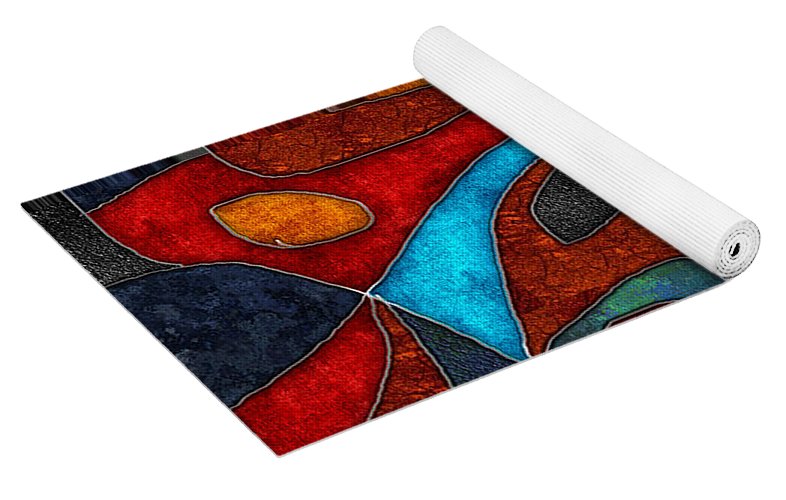 Abstract With Heart - Yoga Mat