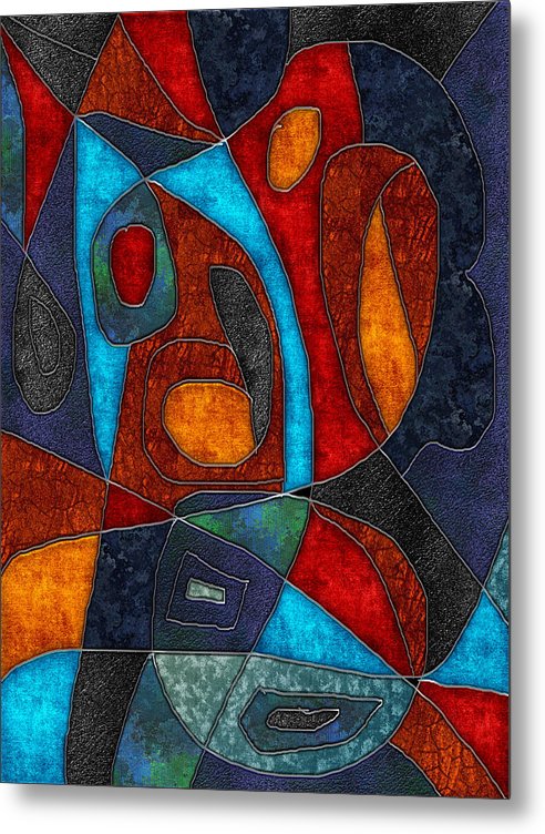 Abstract With Heart - Metal Print