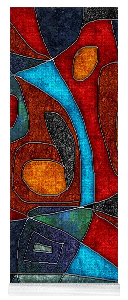 Abstract With Heart - Yoga Mat
