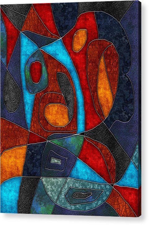 Abstract With Heart - Acrylic Print
