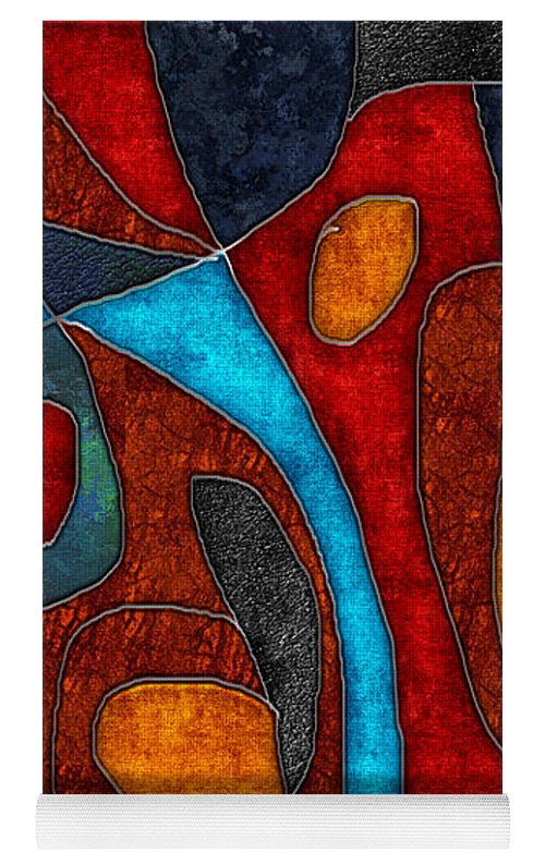 Abstract With Heart - Yoga Mat