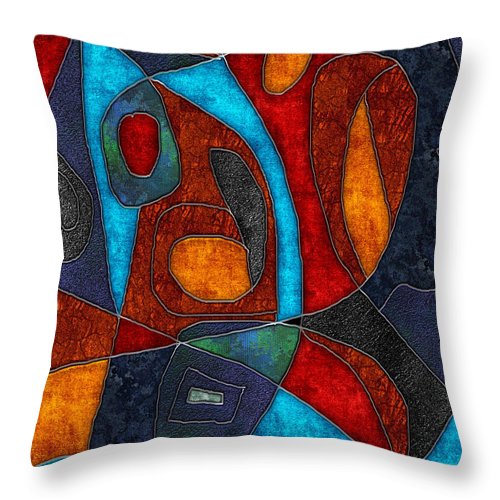 Abstract With Heart - Throw Pillow