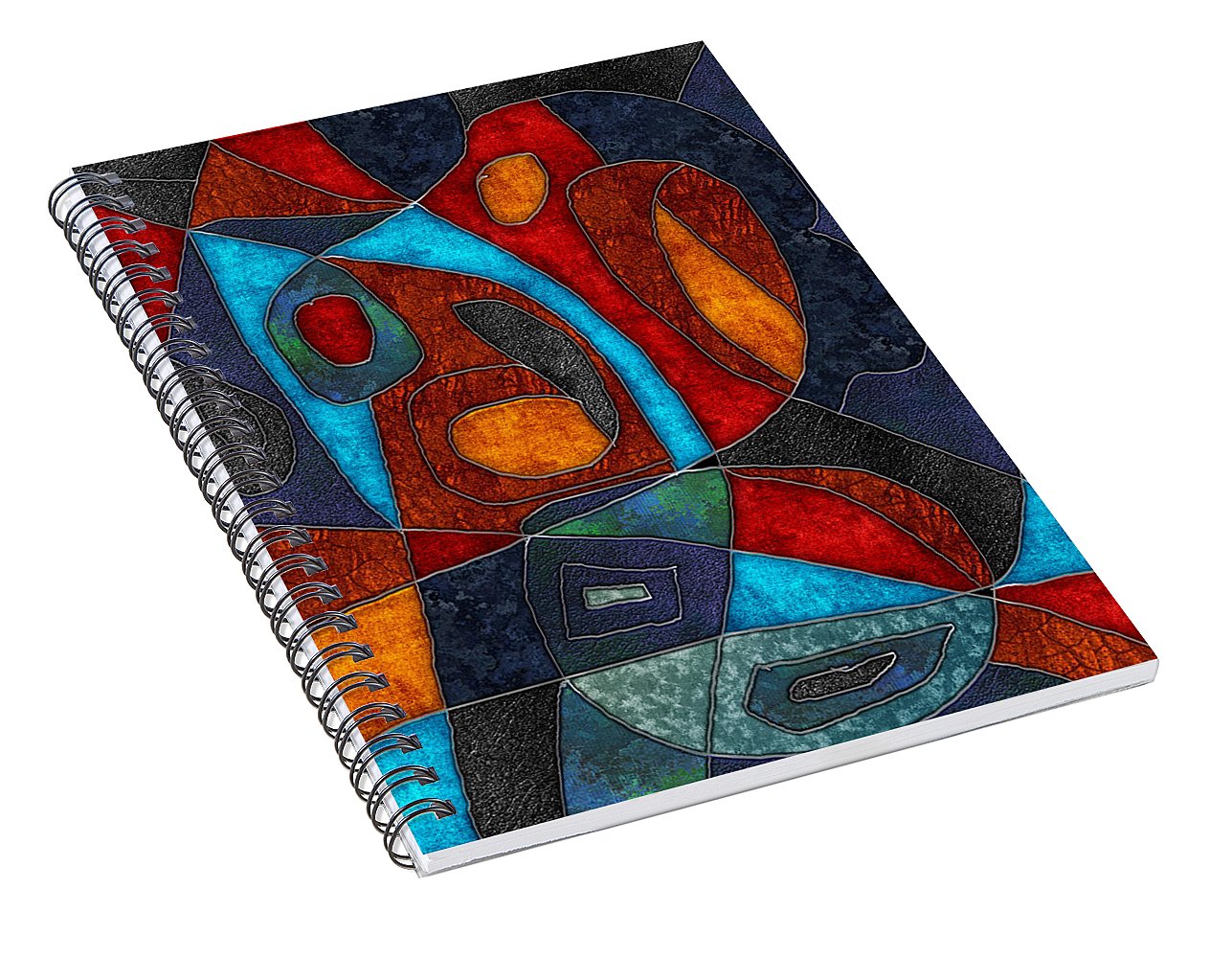 Abstract With Heart - Spiral Notebook