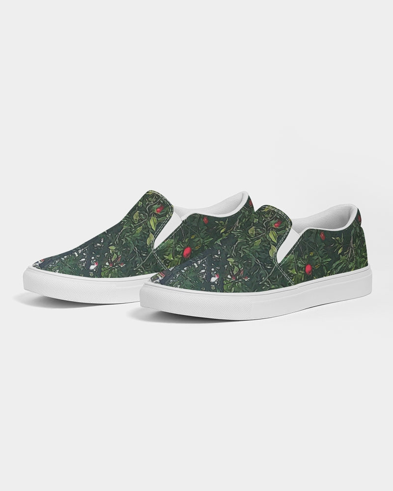 Apple Tree Close Up Women's Slip-On Canvas Shoe