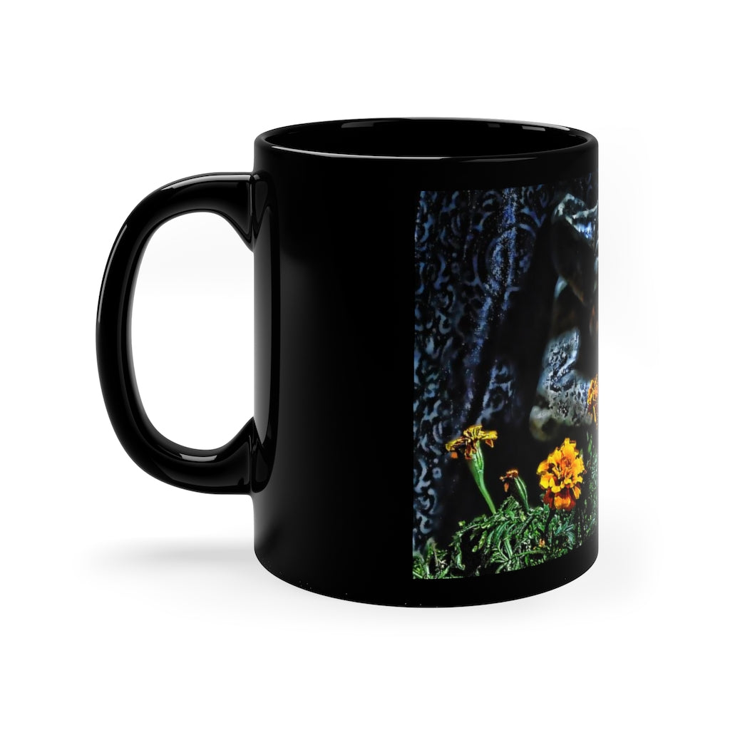 Gargoyle garden Keeper Black Coffee Mug, 11oz