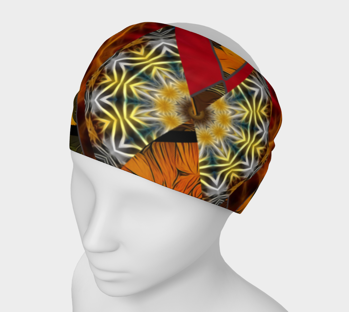 Sunflower Collage Headband