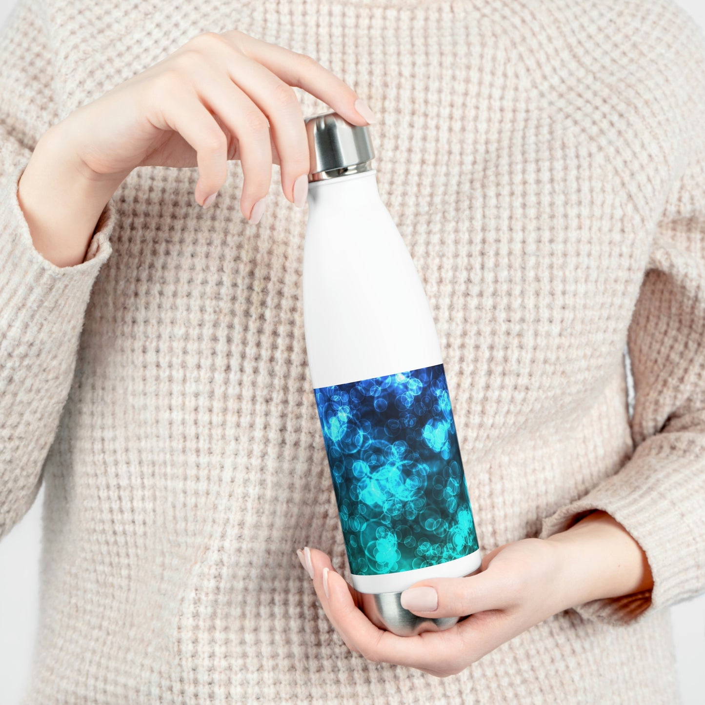 Blue Ocean Bokeh 20oz Insulated Bottle