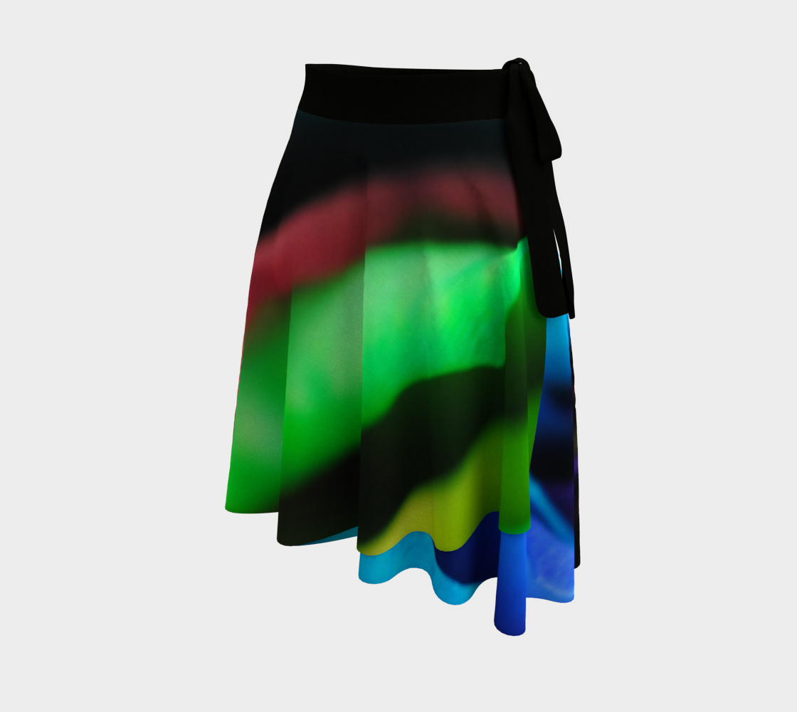 Rainbow Rose 17 Wrap Skirt