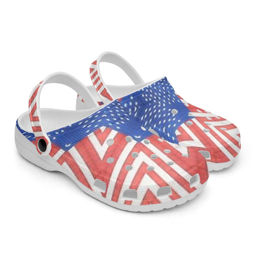 Stars and Stripes 413. All Over Printed Clogs