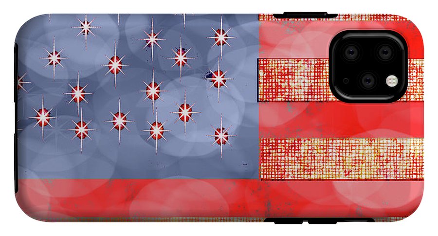 American Flag in Bokeh - Phone Case