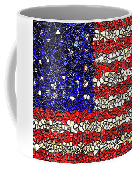American Flag Mosaic - Mug