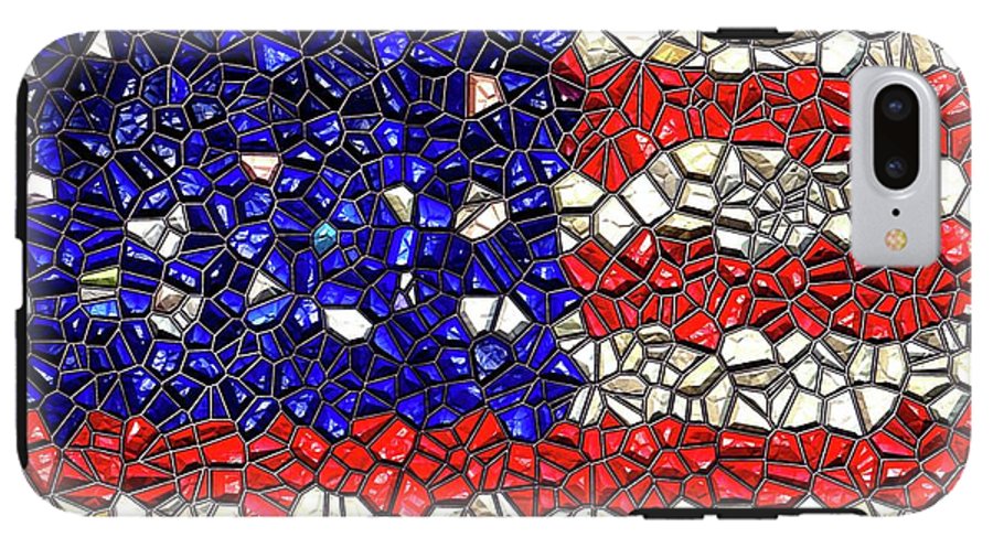 American Flag Mosaic - Phone Case