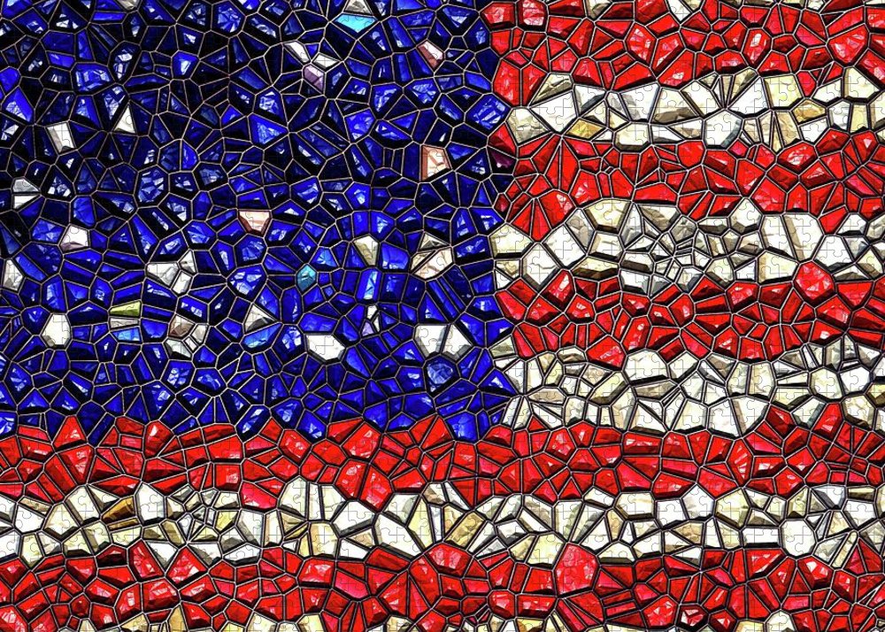 American Flag Mosaic - Puzzle