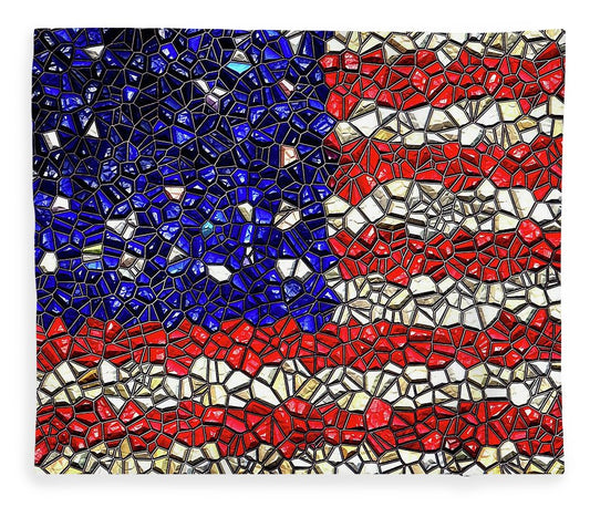 American Flag Mosaic - Blanket