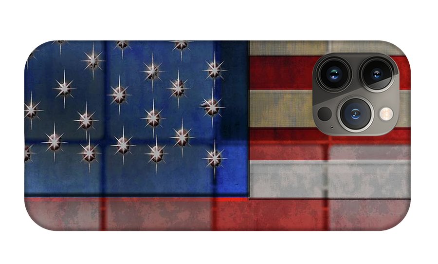 American Flag Quilt - Phone Case