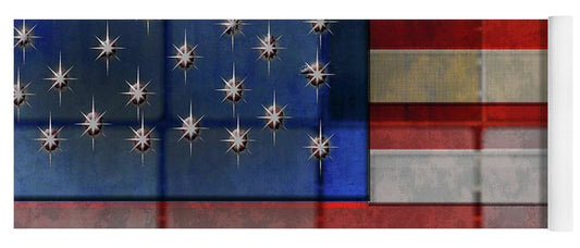 American Flag Quilt - Yoga Mat
