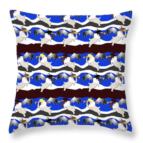 Angels Pattern - Throw Pillow
