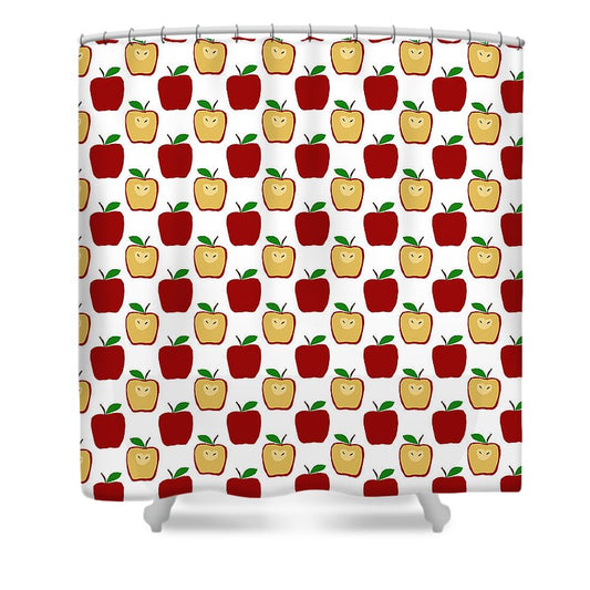 Apple Polkadots - Shower Curtain