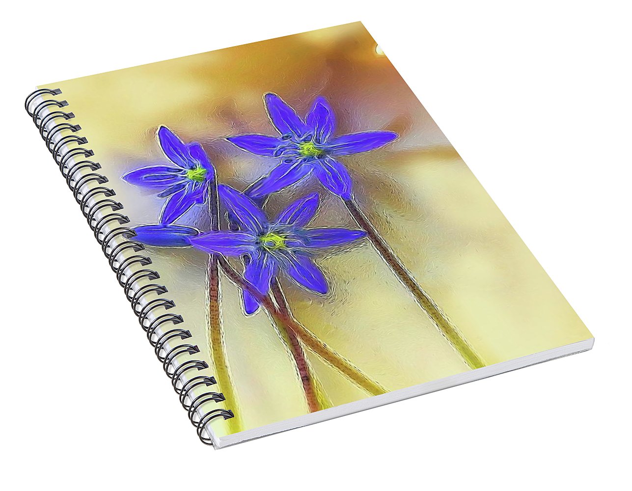 April Flowers - Spiral Notebook