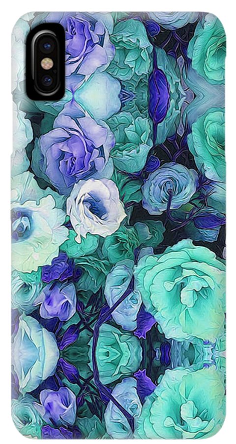 Aqua Flower Kaleidoscope - Phone Case