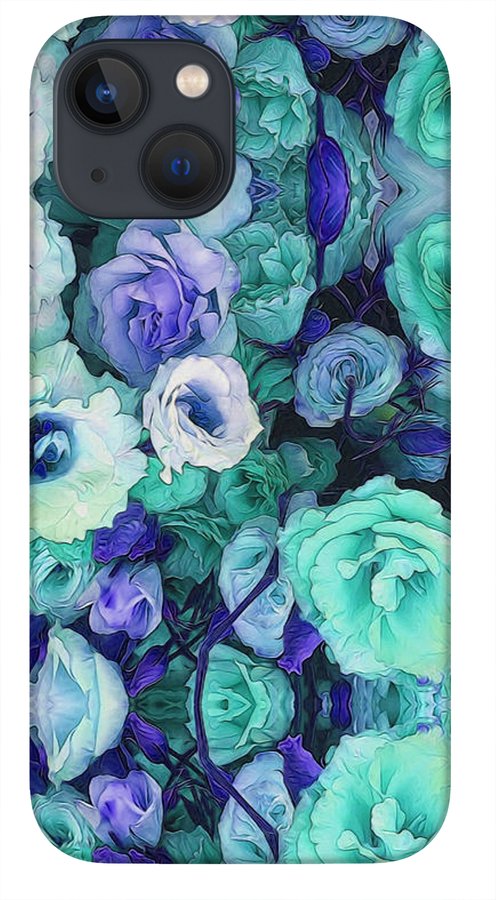 Aqua Flower Kaleidoscope - Phone Case