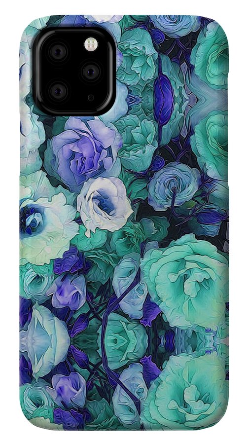 Aqua Flower Kaleidoscope - Phone Case