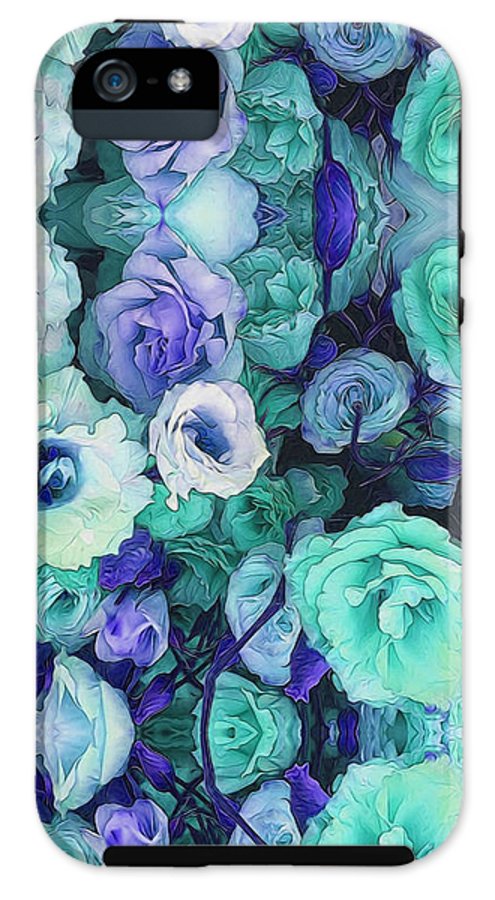 Aqua Flower Kaleidoscope - Phone Case