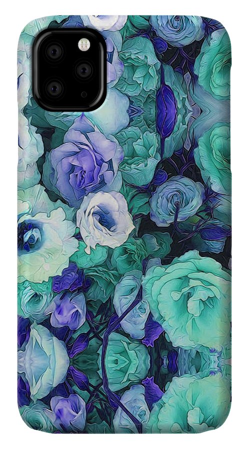 Aqua Flower Kaleidoscope - Phone Case