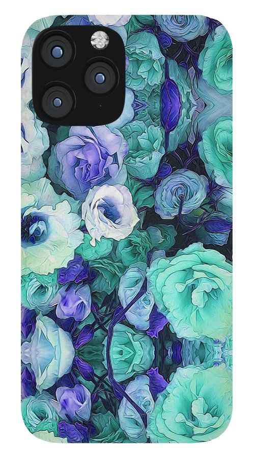 Aqua Flower Kaleidoscope - Phone Case