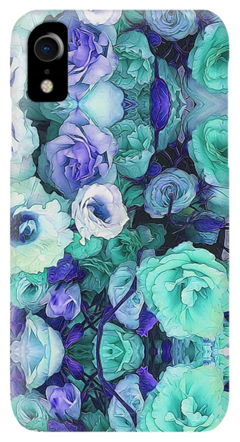 Aqua Flower Kaleidoscope - Phone Case