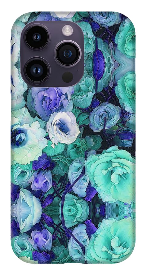 Aqua Flower Kaleidoscope - Phone Case