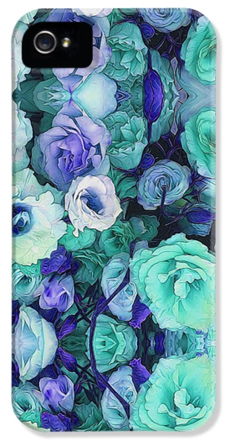 Aqua Flower Kaleidoscope - Phone Case