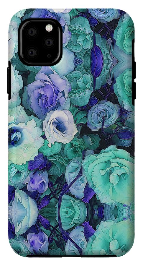 Aqua Flower Kaleidoscope - Phone Case