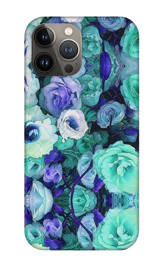 Aqua Flower Kaleidoscope - Phone Case