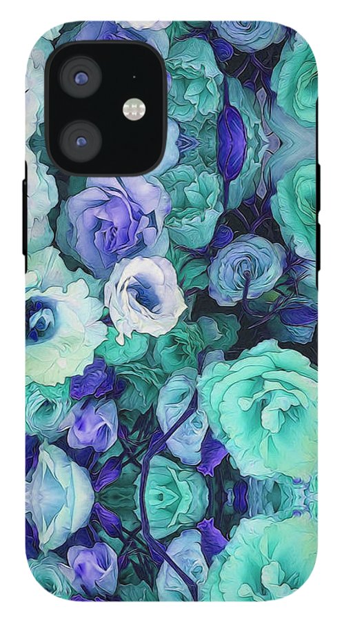 Aqua Flower Kaleidoscope - Phone Case